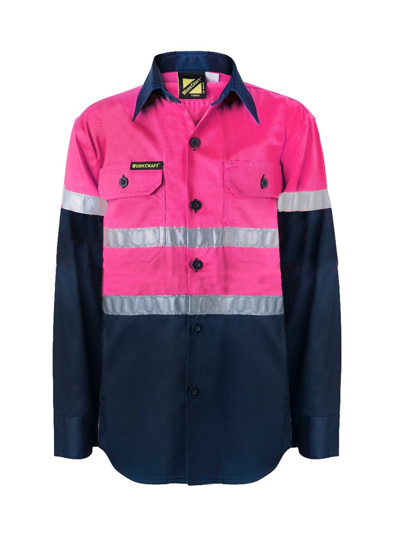 Workcraft Kids Two Tone Shirt - Taped (WSK129)