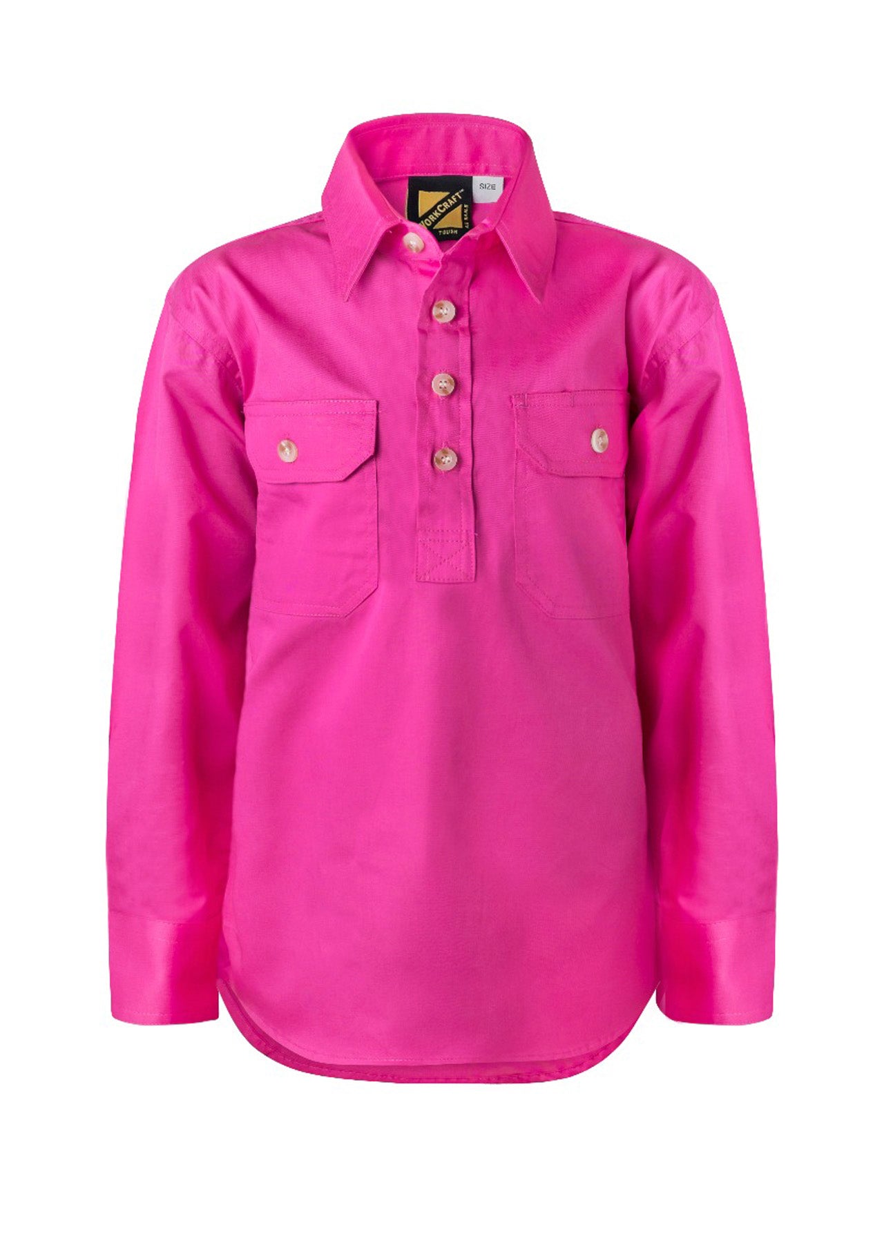 Workcraft Kids Closed Front Cotton Shirt (WSK131)