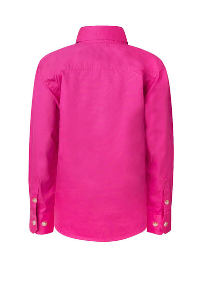 Workcraft Kids Closed Front Cotton Shirt (WSK131)