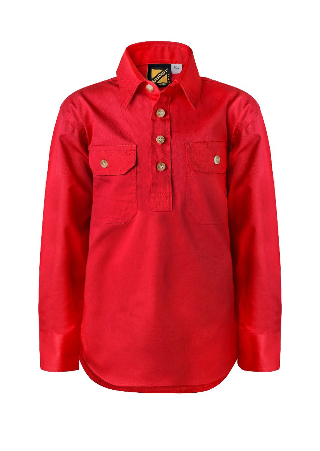 Workcraft Kids Closed Front Cotton Shirt (WSK131)