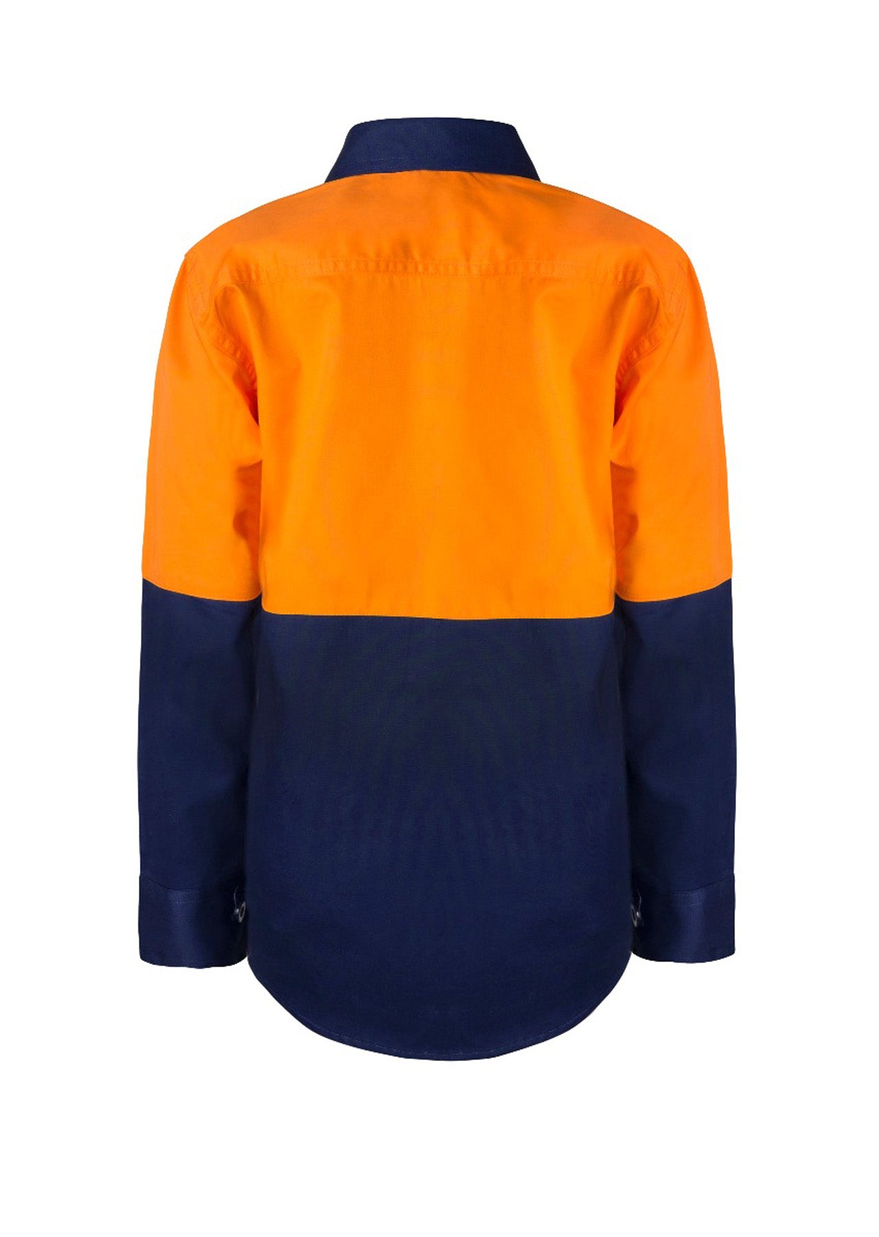 Workcraft Kids Hi Vis Cotton Shirt-ls (WSK127)