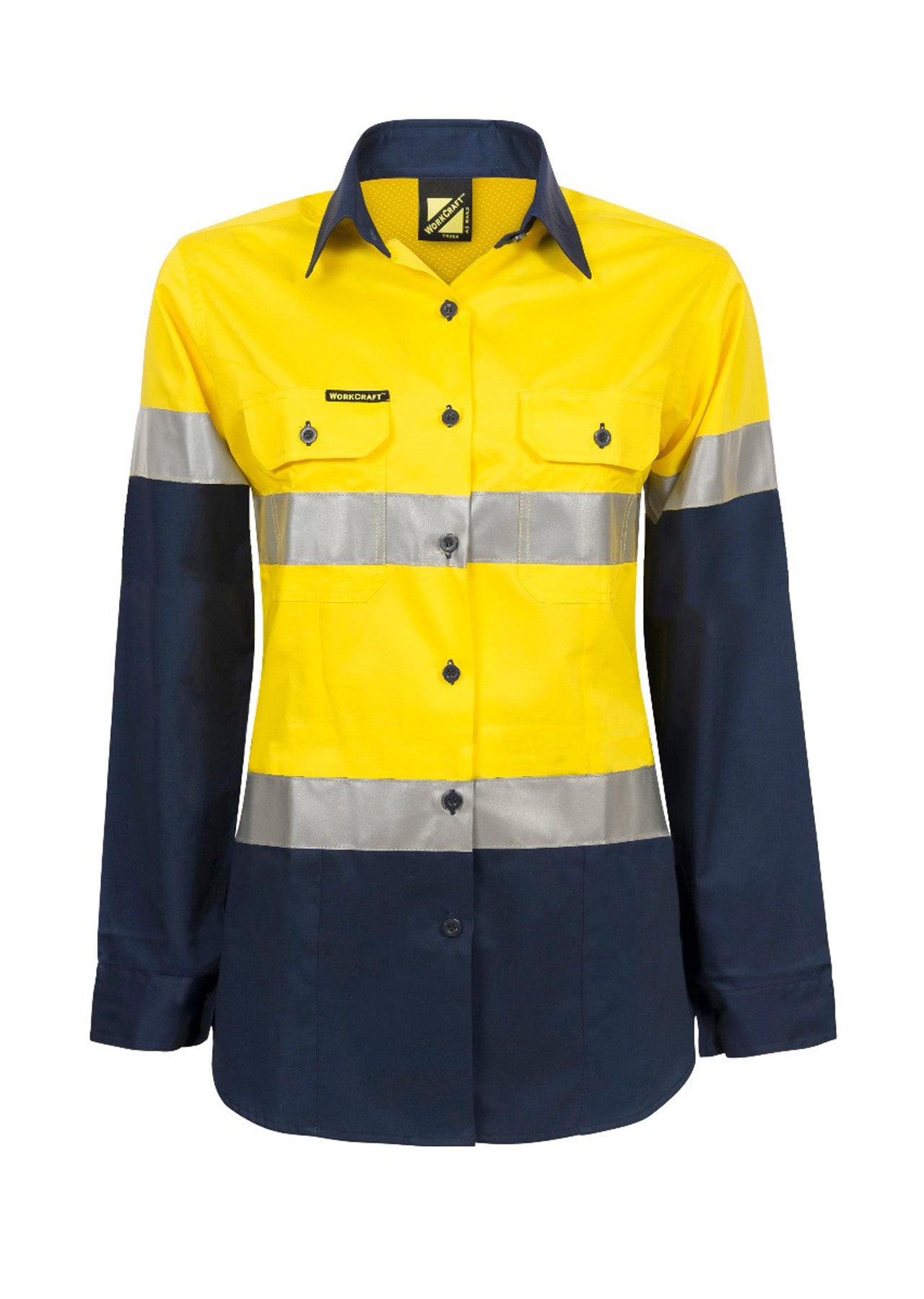 Workcraft Ladies Hivis Shirt Csr Tape-LS (WSL501)