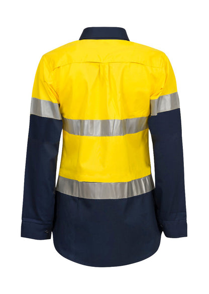 Workcraft Ladies Hivis Shirt Csr Tape-LS (WSL501)