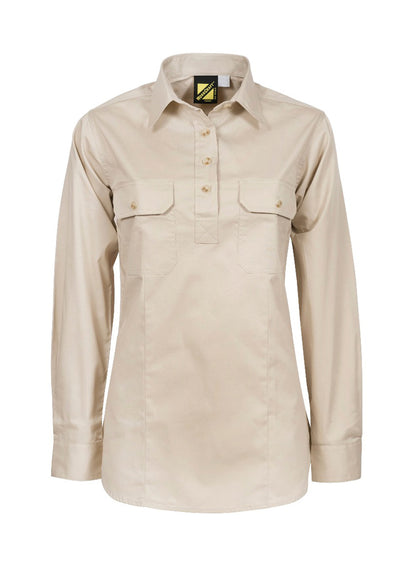 Workcraft Ladies Half Placket Shirt (WSL505)
