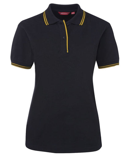 JB's Wear-Jb's Ladies Contrast Polo 2nd ( 9 Color )-Navy/Gold / 8-Uniform Wholesalers - 2