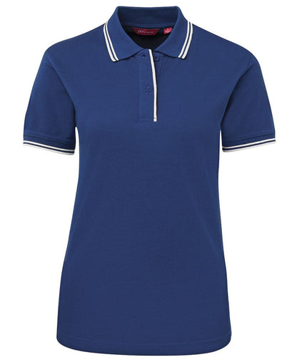 JB's Wear-Jb's Ladies Contrast Polo 2nd ( 9 Color )-Royal/White / 8-Uniform Wholesalers - 10