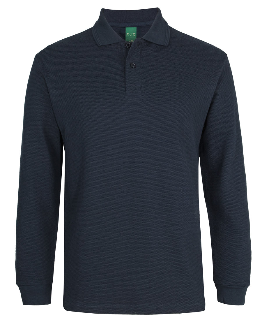 JB's C of C 320g L/s Popcorn Cotton Polo (2PCL)