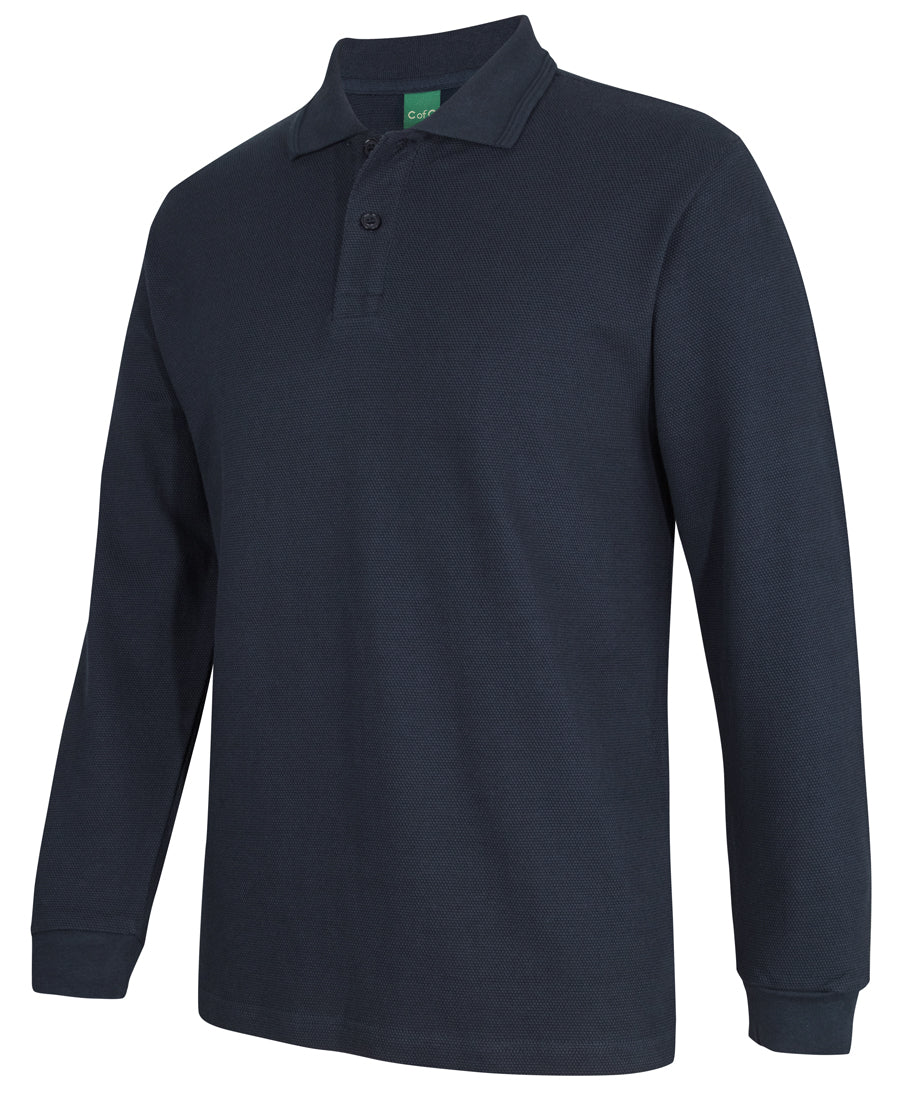 JB's C of C 320g L/s Popcorn Cotton Polo (2PCL)