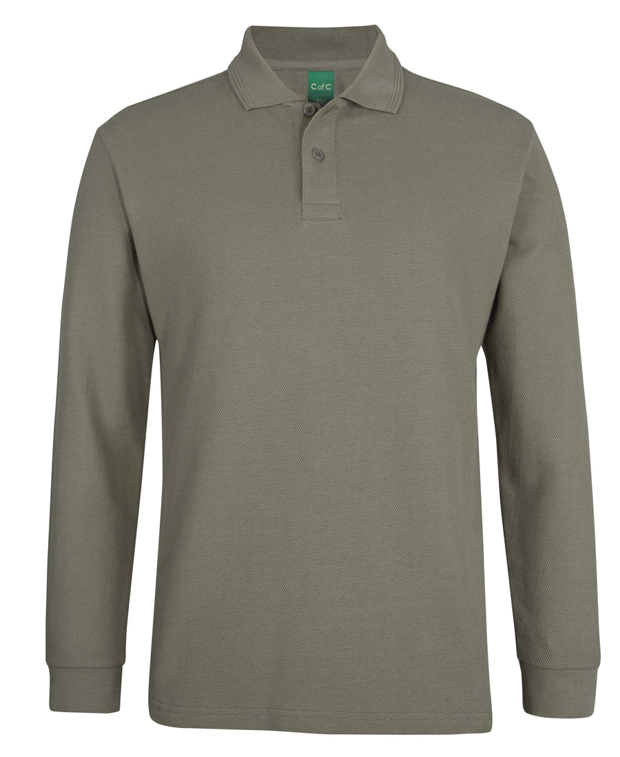 JB's C of C 320g L/s Popcorn Cotton Polo (2PCL)