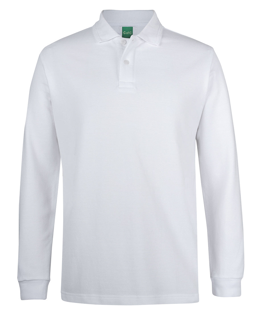 JB's C of C 320g L/s Popcorn Cotton Polo (2PCL)