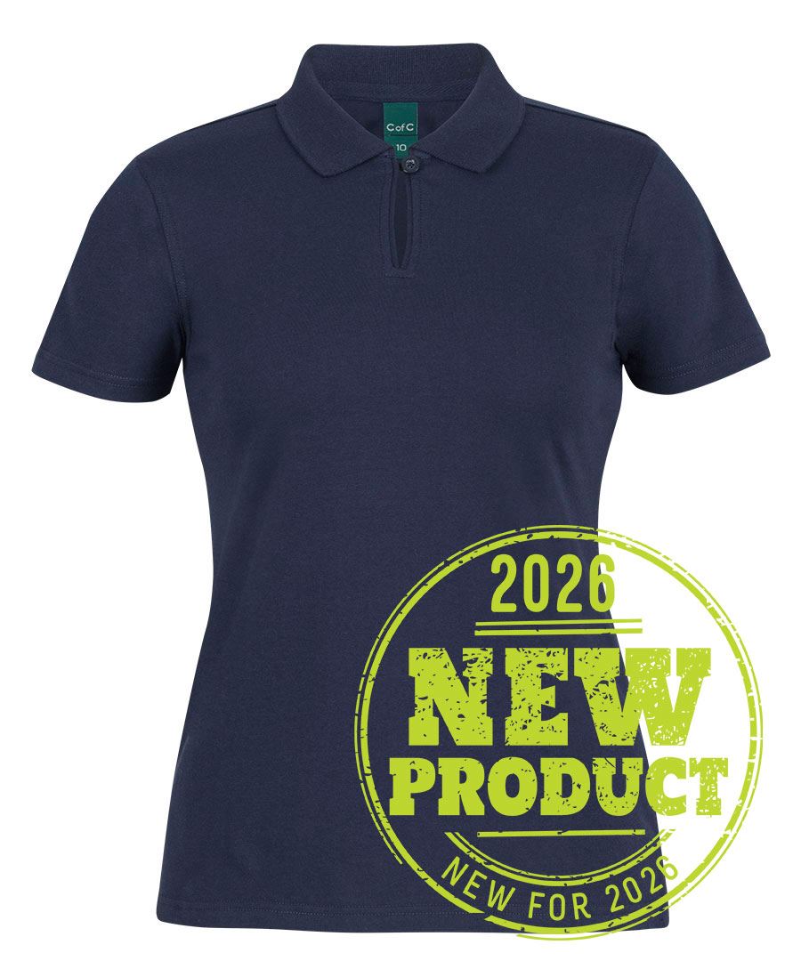 JB's C OF C Ladies Cotton S/S Stretch Polo (2STS1)