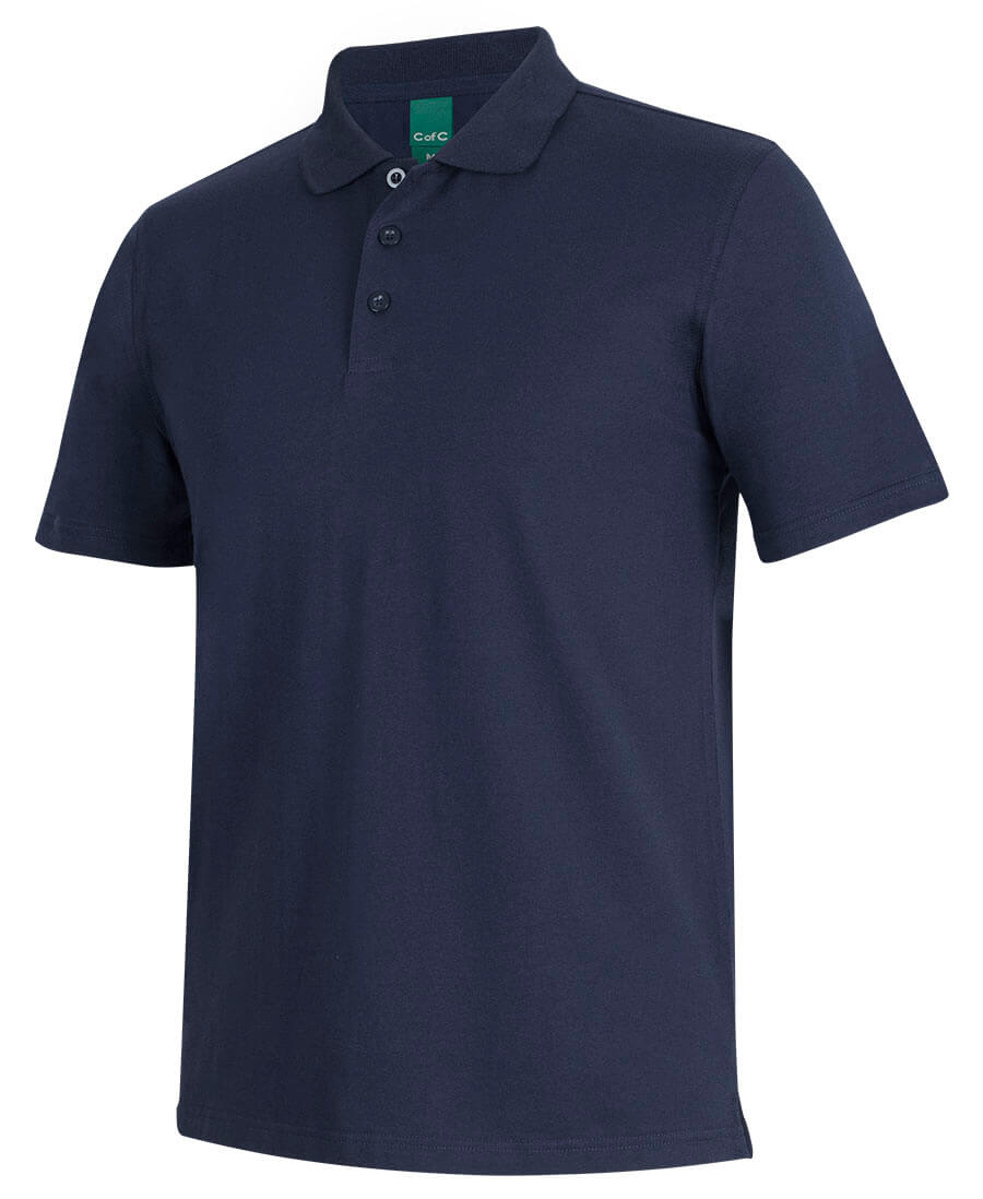 JB's C OF C Cotton S/S Stretch Polo (2STS)-Navy