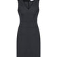 Biz Corporate Womens Cool Stretch Sleeveless V-Neck Dress (30121)