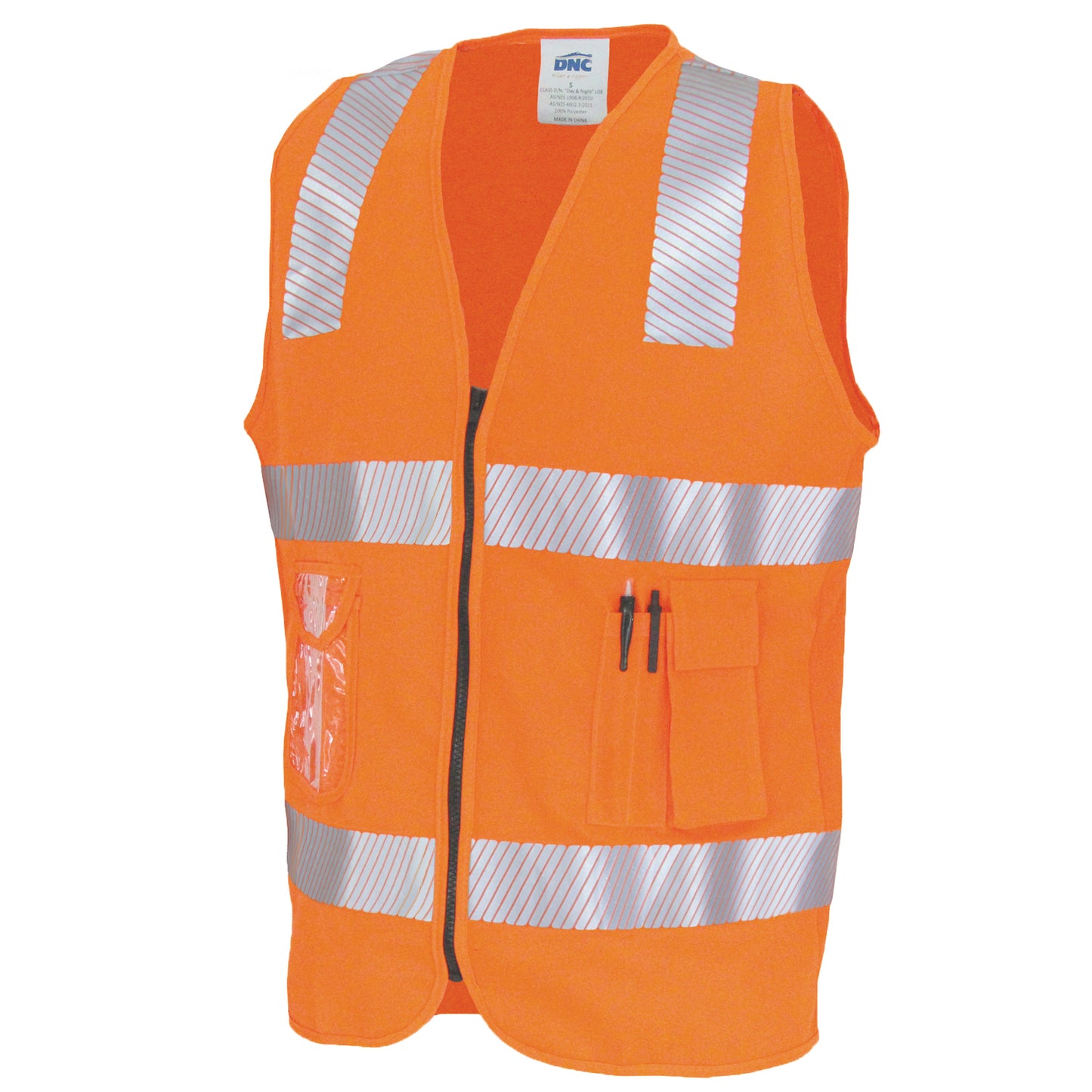 DNC  Day/Night Side Panel Safety Vest with Segment R/Tape (3508)