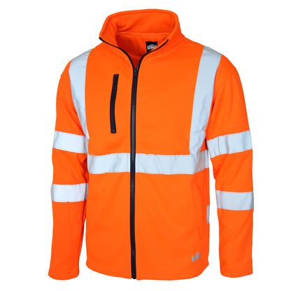 DNC Hi Vis CSR Taped X Back Softshell Jacket (3526)