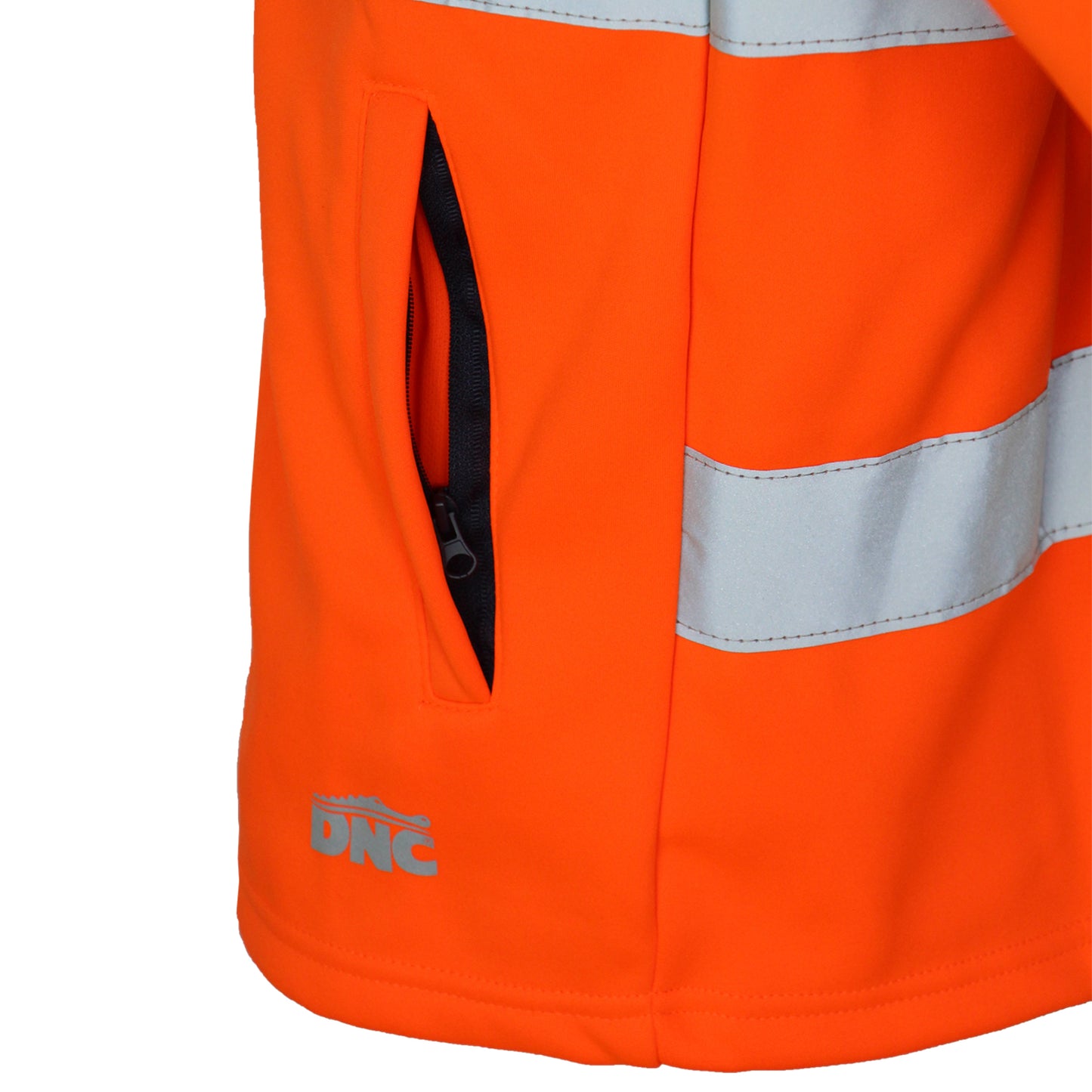 DNC Hi Vis CSR Taped X Back Softshell Jacket (3526)