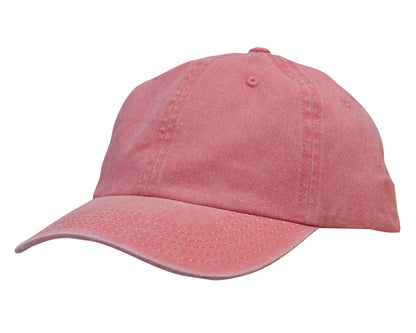 Headwear Enzyme Washed Pigment Dyed Cotton Twill Cap (3968)