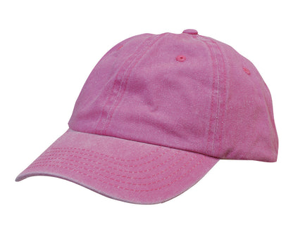 Headwear Enzyme Washed Pigment Dyed Cotton Twill Cap (3968)