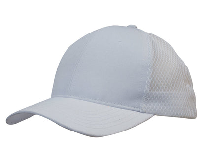 Headwear Breathable Poly Twill Cap With Honeycomb Mesh (3972)