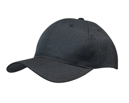 Headwear Breathable Poly Twill Cap With Circle Perforations (3975)