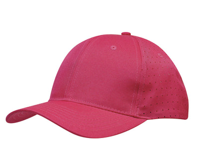 Headwear Breathable Poly Twill Cap With Circle Perforations (3975)