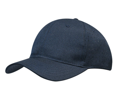 Headwear Breathable Poly Twill Cap With Circle Perforations (3975)