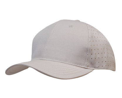 Headwear Breathable Poly Twill Cap With Circle Perforations (3975)