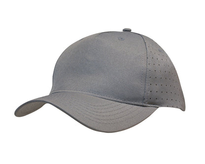 Headwear Breathable Poly Twill Cap With Circle Perforations (3976)