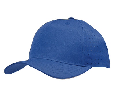 Headwear Breathable Poly Twill Cap With Circle Perforations (3976)