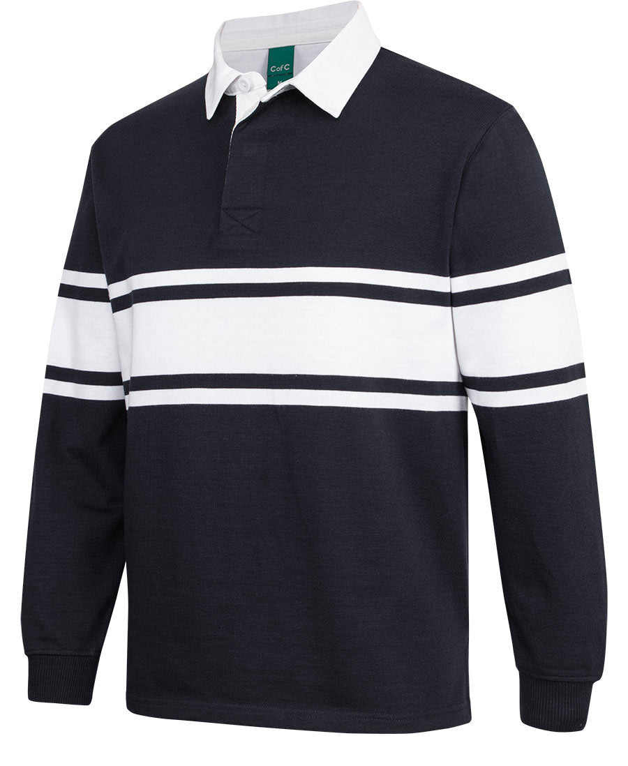 JB's C Of C 3 Stripe Yarn Dyed Rugby (3RY3)
