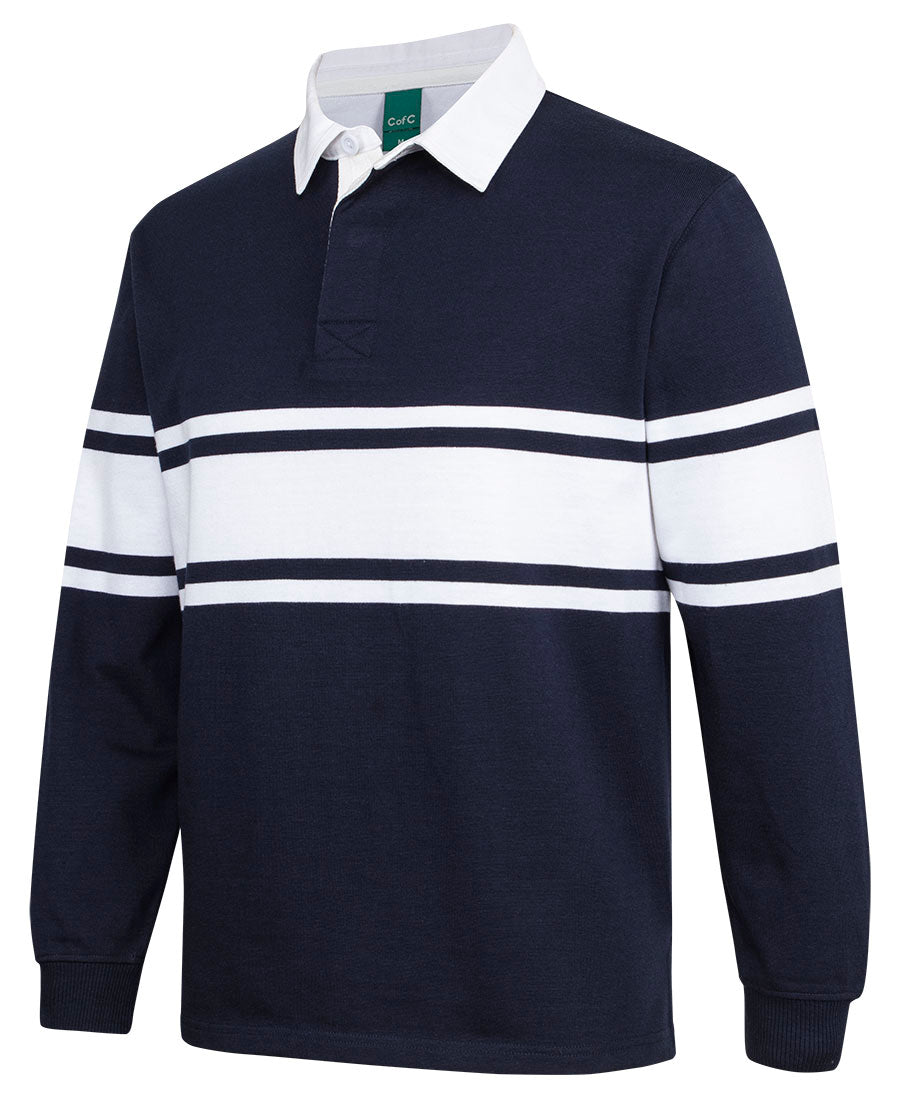 JB's C Of C 3 Stripe Yarn Dyed Rugby (3RY3)