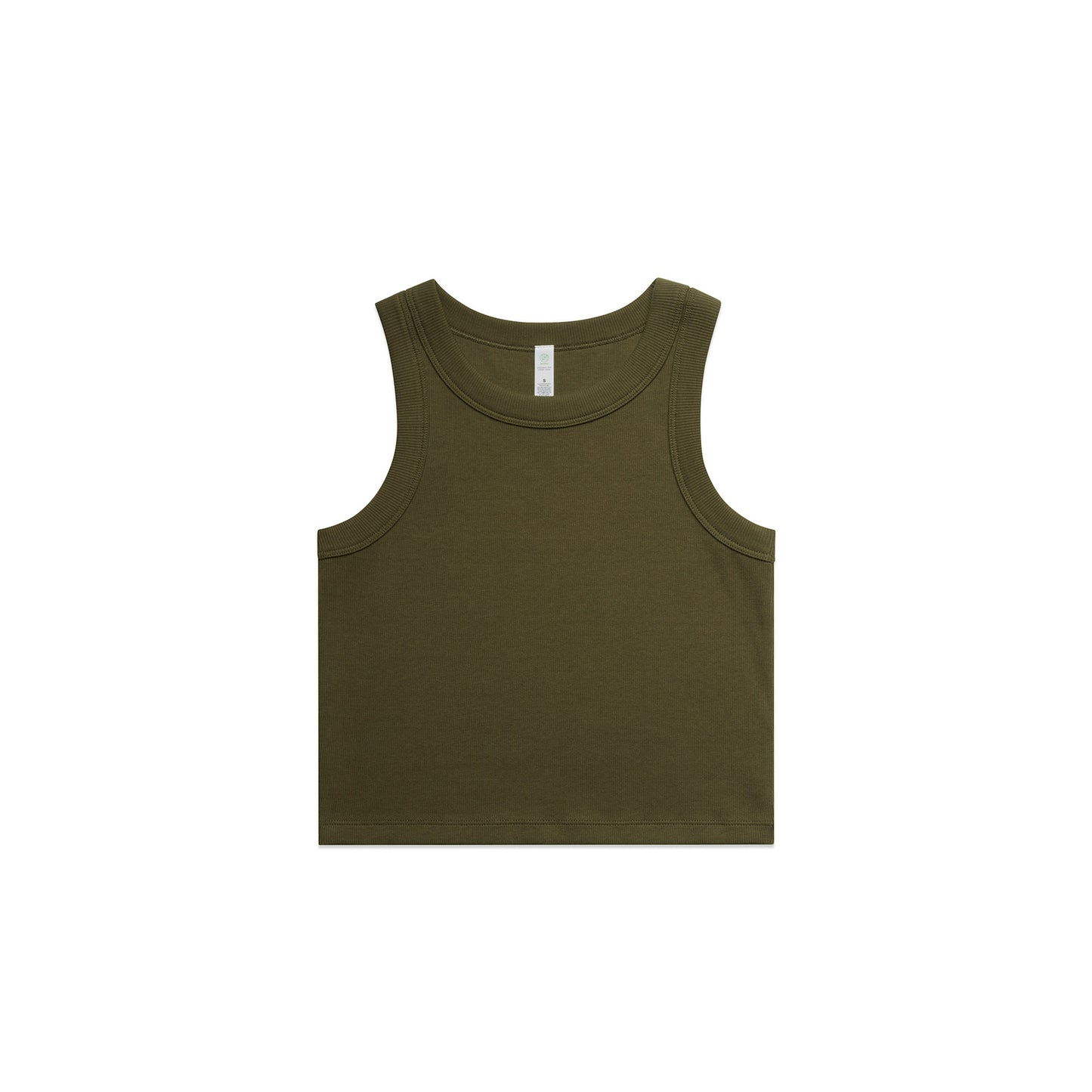 Ascolour Wo's Organic  Rib Crop Tank (4064G) 