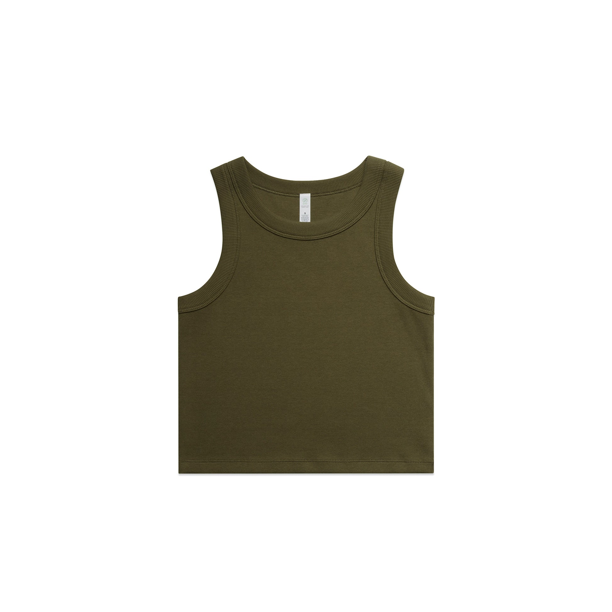 Ascolour Wo's Organic  Rib Crop Tank (4064G) 