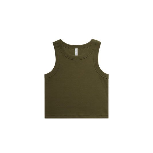 Ascolour Wo's Organic  Rib Crop Tank (4064G) 