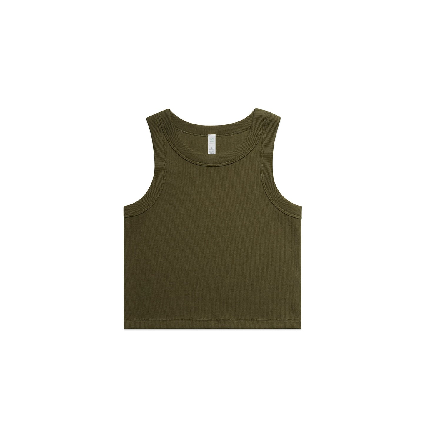 Ascolour Wo's Organic  Rib Crop Tank (4064G)
