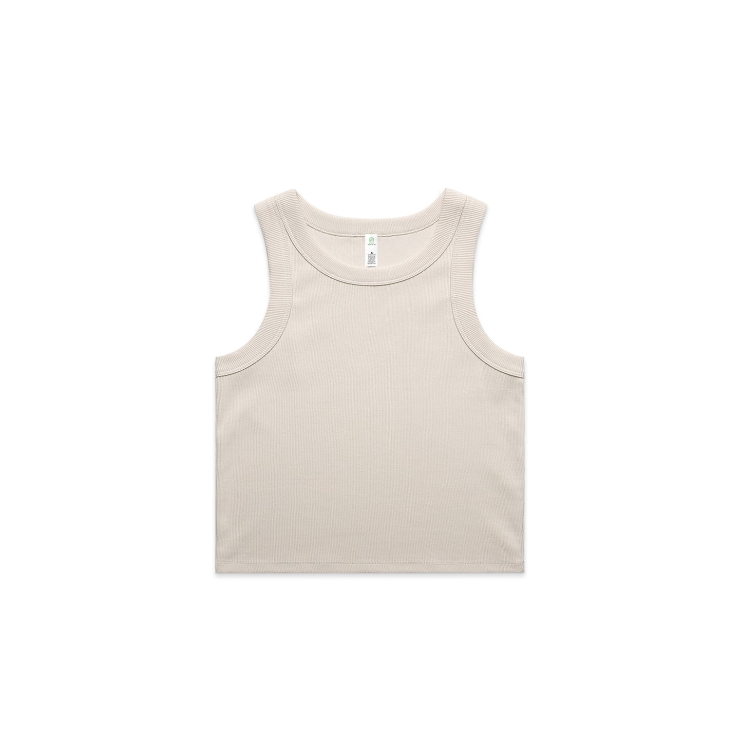 Ascolour Wo's Organic  Rib Crop Tank (4064G) 