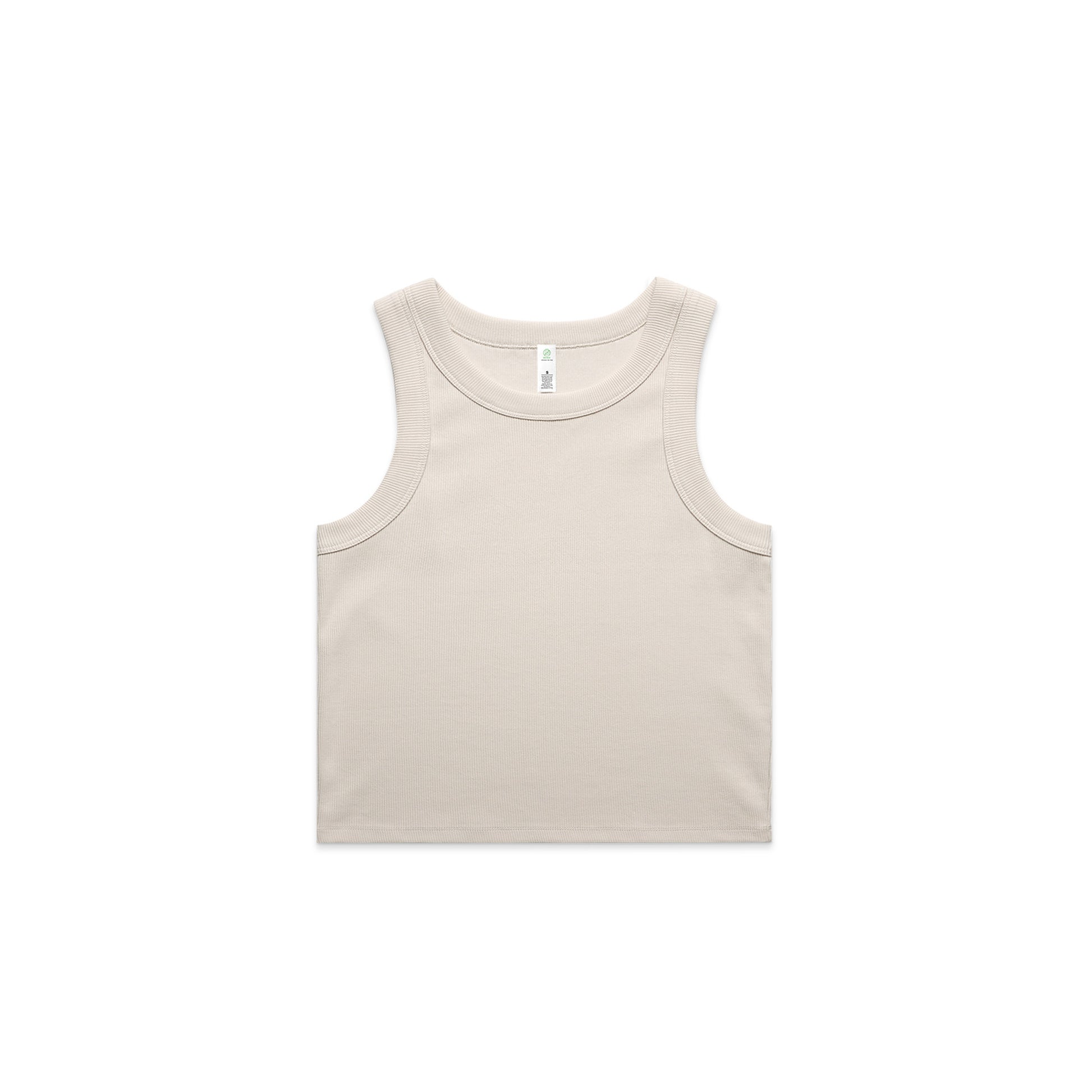Ascolour Wo's Organic  Rib Crop Tank (4064G) 