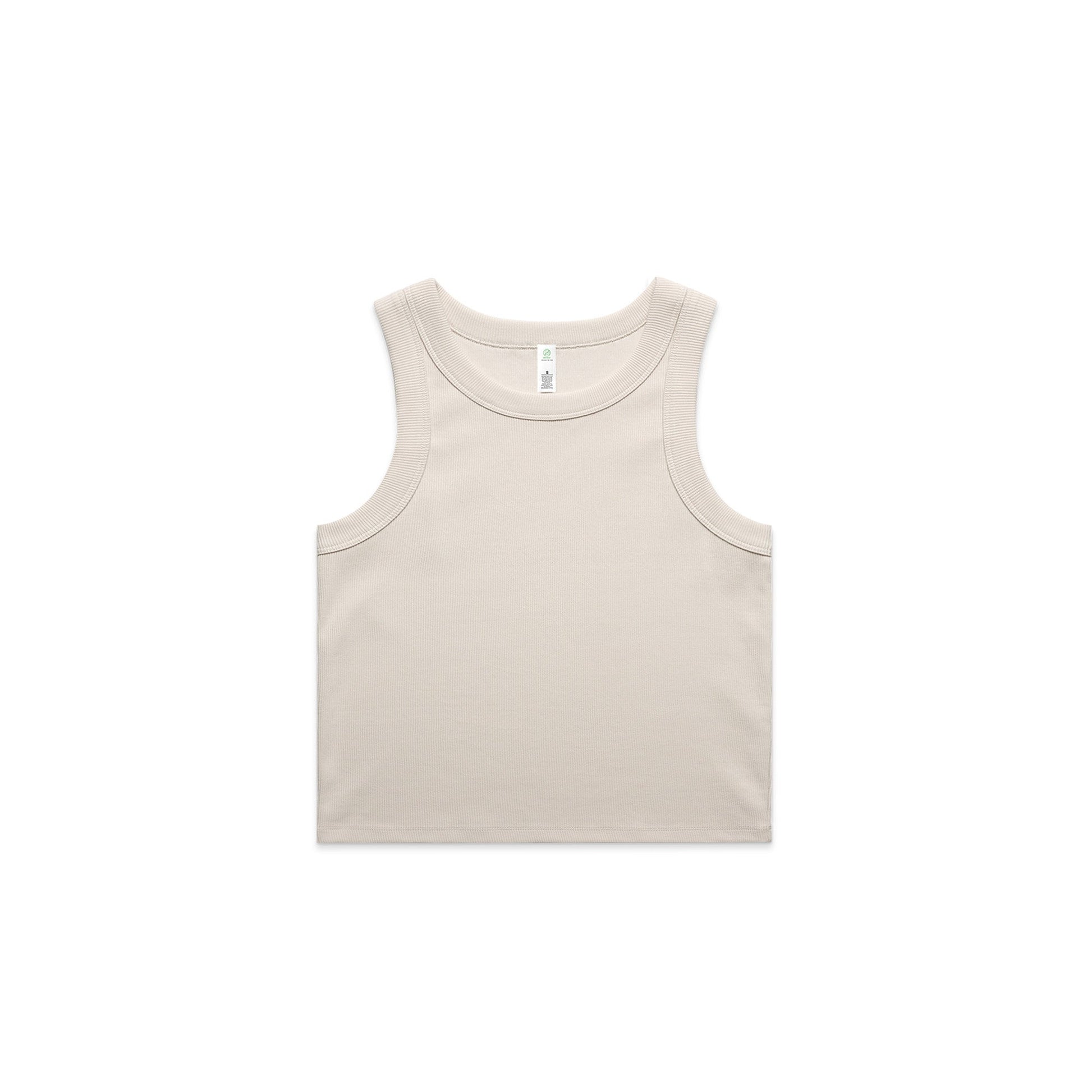 Ascolour Wo's Organic  Rib Crop Tank (4064G)