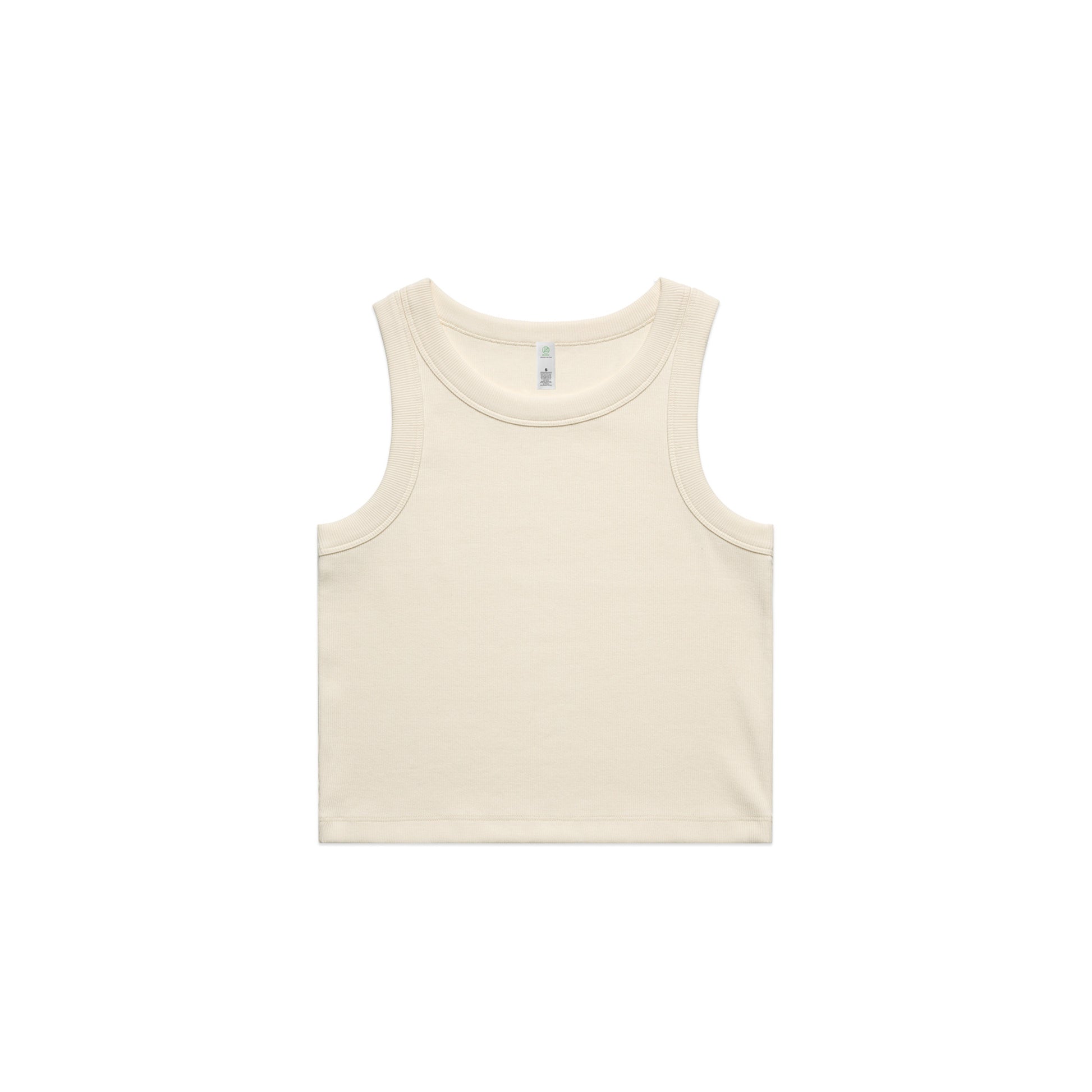 Ascolour Wo's Organic  Rib Crop Tank (4064G) 