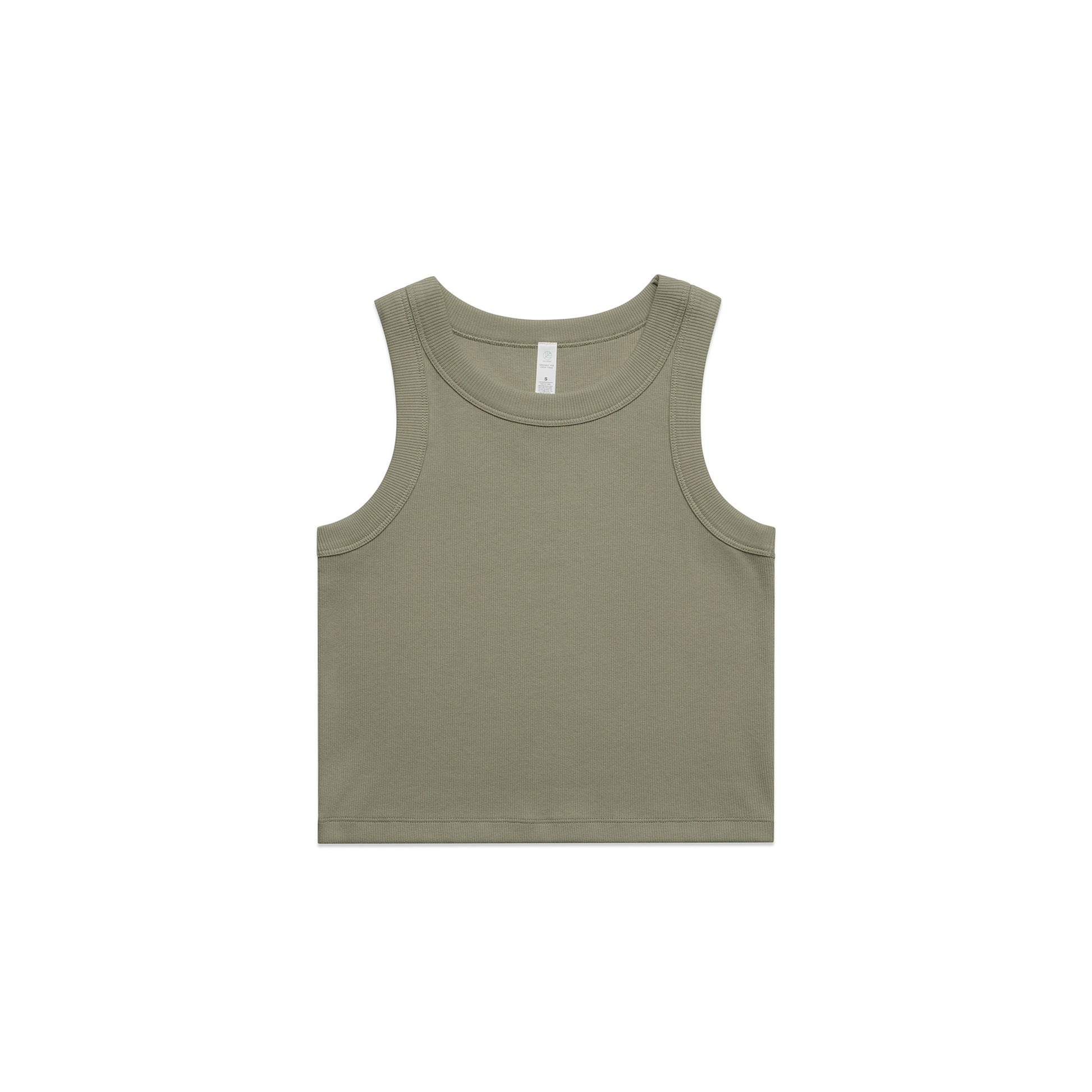 Ascolour Wo's Organic  Rib Crop Tank (4064G) 