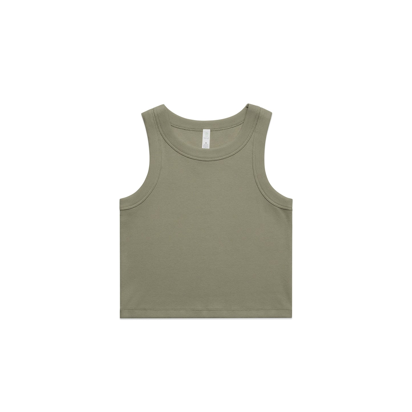 Ascolour Wo's Organic  Rib Crop Tank (4064G)