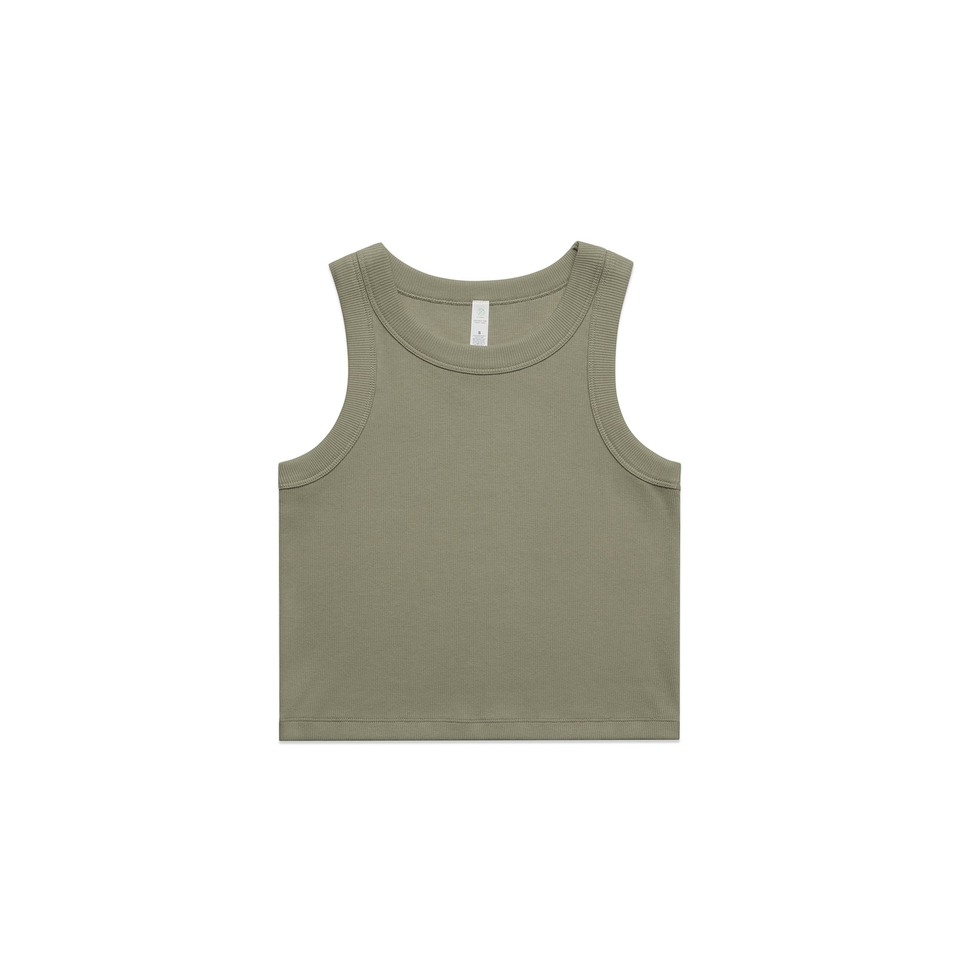 Ascolour Wo's Organic  Rib Crop Tank (4064G)