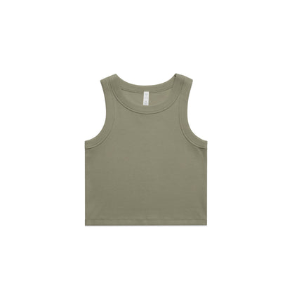Ascolour Wo's Organic  Rib Crop Tank (4064G)