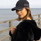 Headwear Microfibre Sports Cap with Piping and Sandwich Cap (4077)- Clearance
