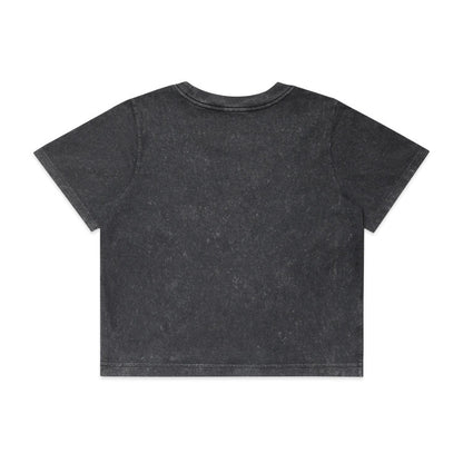 Ascolour Wo's Stone Wash Heavy Crop Tee-(4086)