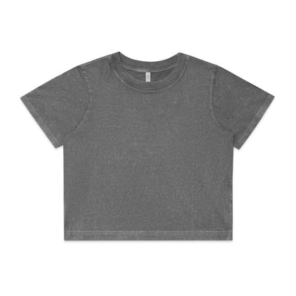 Ascolour Wo's Stone Wash Heavy Crop Tee-(4086)