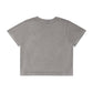 Ascolour Wo's Stone Wash Heavy Crop Tee-(4086)