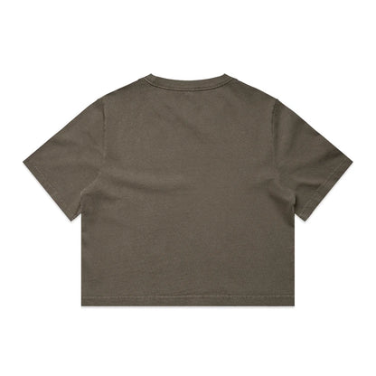 Ascolour Wo's Heavy Faded Crop Tee (4089)