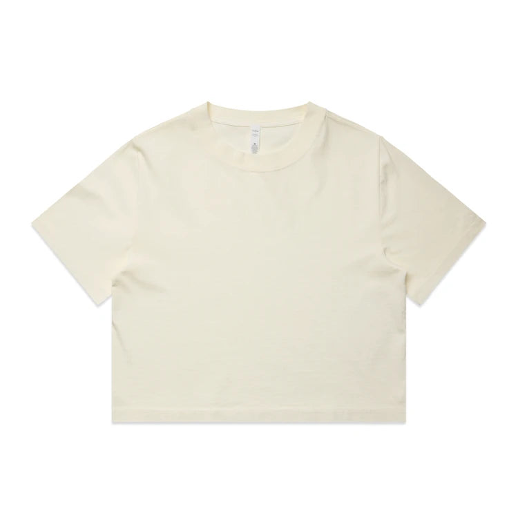 Ascolour Wo's Heavy Faded Crop Tee (4089)