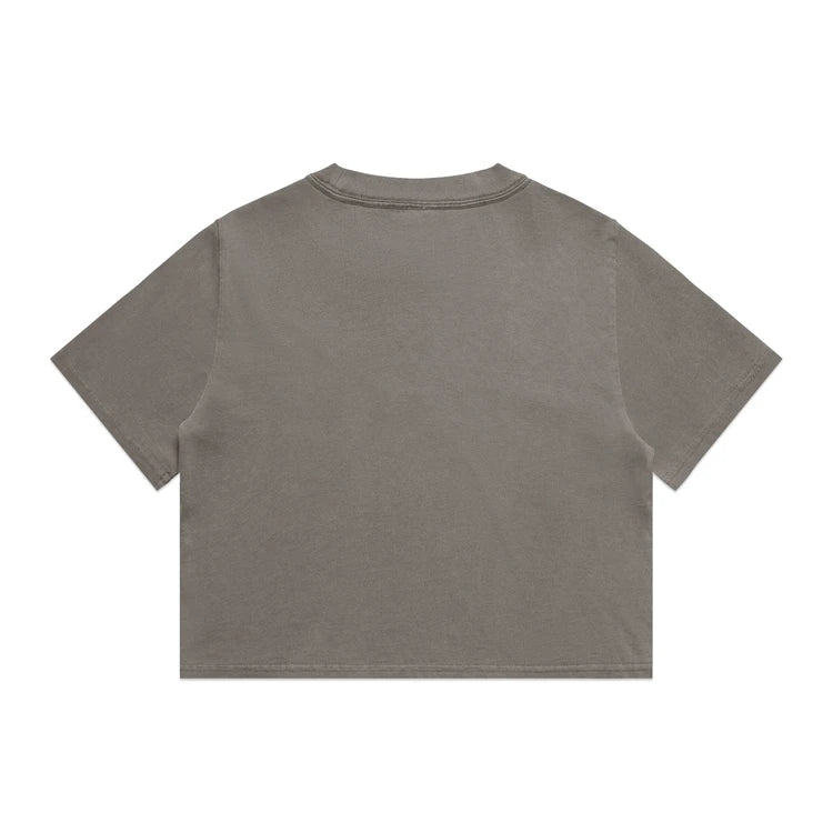 Ascolour Wo's Heavy Faded Crop Tee (4089)